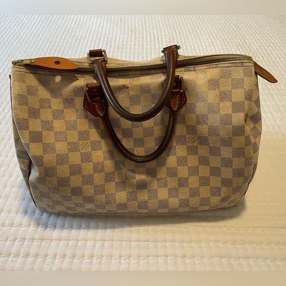Louis Vuitton Speedy 35 Damier Azur Bag - Picture 11 of 12